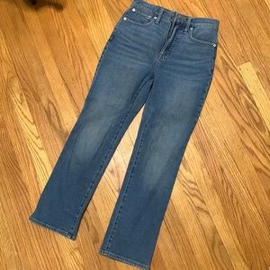 Madewell Slim Demi Cropped Boot Cut Stretch